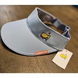 NWT Masters American Needle Sun Visor Ladies Fit Light Blue One Size Golf